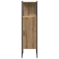 Produktbild för Badrumsmöbelset 4 st Brun 33 x 33 x 185,5 cm Konstruerat trä