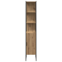 Produktbild för Badrumsmöbelset 4 st Brun 33 x 33 x 185,5 cm Konstruerat trä