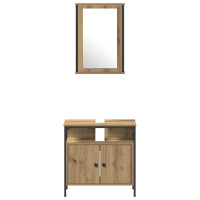 Produktbild för Badrumsmöbelset 4 st Artisan Ek 33 x 33 x 185,5 cm