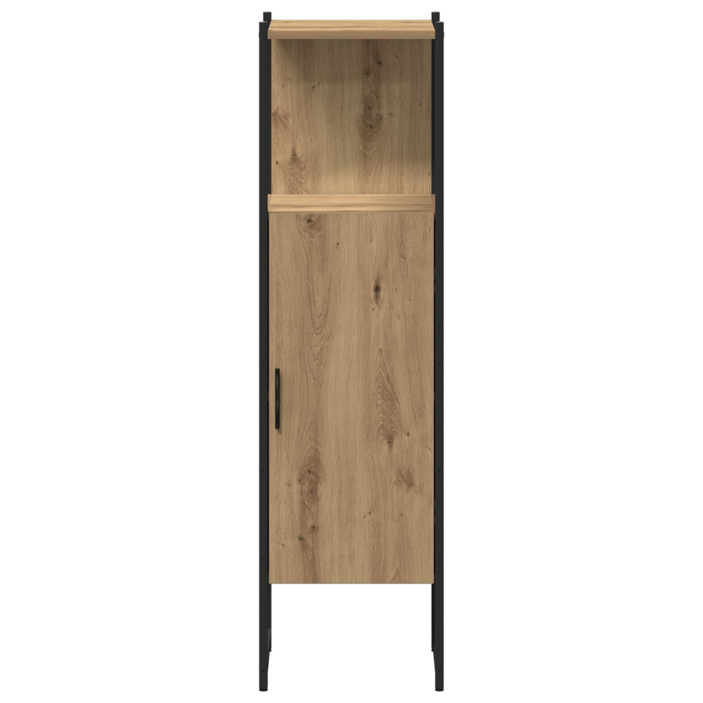 Produktbild för Badrumsmöbelset 4 st Brun 33 x 33 x 185,5 cm Konstruerat trä