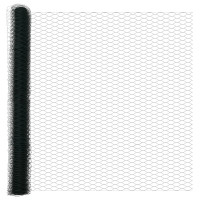 Produktbild för Svetsat trådstängsel 25 x 1,6 m (B x H) PVC-belagda stål Grön