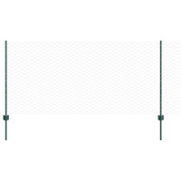 Produktbild för Svetsat trådstängsel 50 x 1 m (B x H) PVC-belagda stål Grön