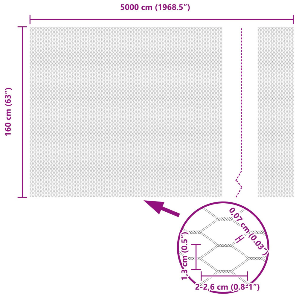 Produktbild för Svetsat trådstängsel 50 x 1,6 m (B x H) PVC-belagda stål Grön