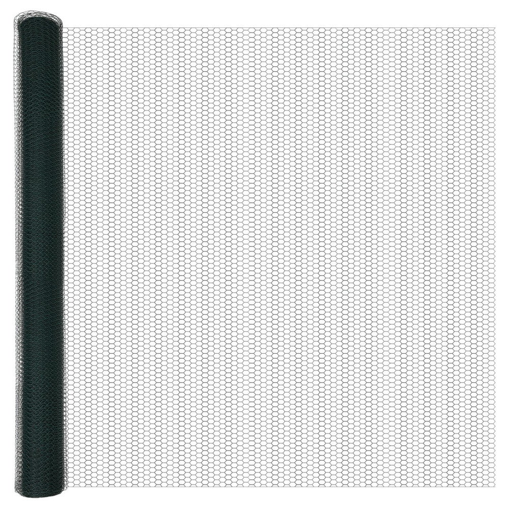 Produktbild för Svetsat trådstängsel 50 x 1,6 m (B x H) PVC-belagda stål Grön