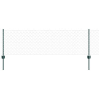 Produktbild för Svetsat trådstängsel 100 x 0,6 m (B x H) PVC-belagda stål Grön