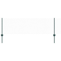 Produktbild för Utomhus hexagonal stängsel med stolpe 100 x 0,6 m Grön Mesh