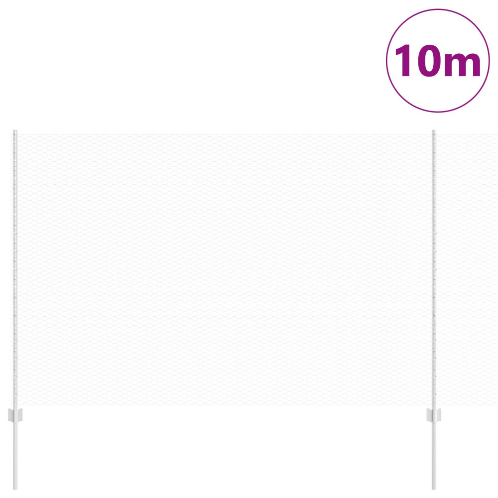 Produktbild för Svetsat trådstängsel 10 x 1,5 m (B x H) Varmförzinkad stål