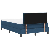 Produktbild för Bäddfjäder med kudde med huvudgavel Blå 120 x 200 cm tyg