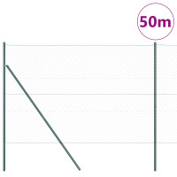 Produktbild för Utomhus sexkantig stängsel markfäste 50 x 1,6 m Grön Mesh