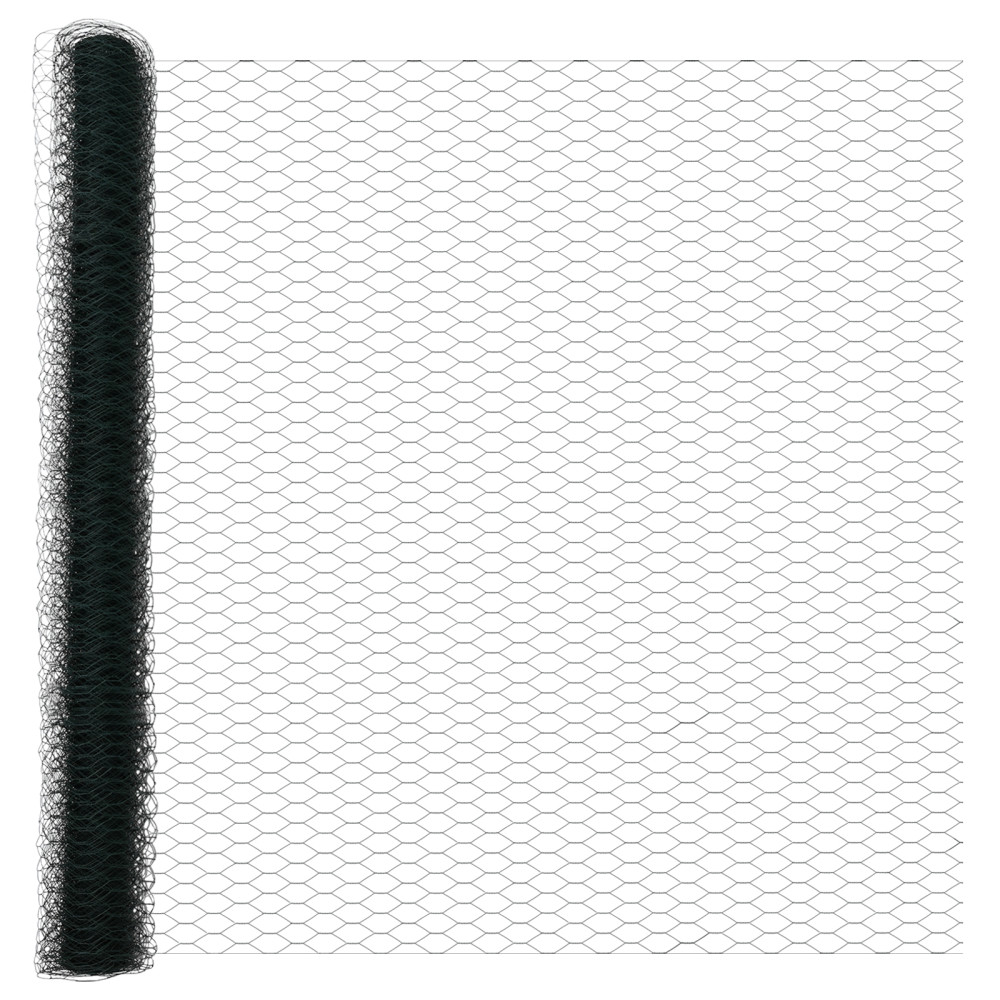 Produktbild för Utomhus sexkantig stängsel markfäste 50 x 1,6 m Grön Mesh