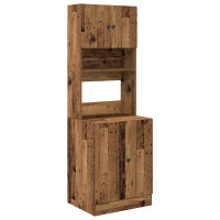 Produktbild för Köksbuffé Gammalt trä 60 x 50 x 180 cm