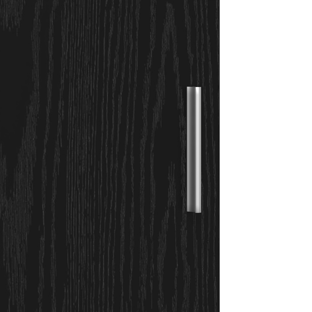 Produktbild för Skåp Svart Ek 80 x 42 x 185 cm