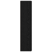 Produktbild för Skåp Svart Ek 80 x 42 x 185 cm