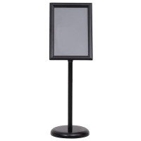 Produktbild för Affischställningar 2 pcs Svart 45 x 32,7 x 108 cm Aluminium