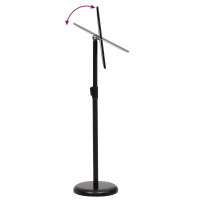 Produktbild för Affischställningar 2 pcs Svart 45 x 32,7 x 108 cm Aluminium