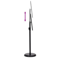 Produktbild för Affischställningar 2 pcs Svart 45 x 32,7 x 108 cm Aluminium