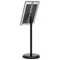 Produktbild för Affischställningar 2 pcs Svart 45 x 32,7 x 108 cm Aluminium