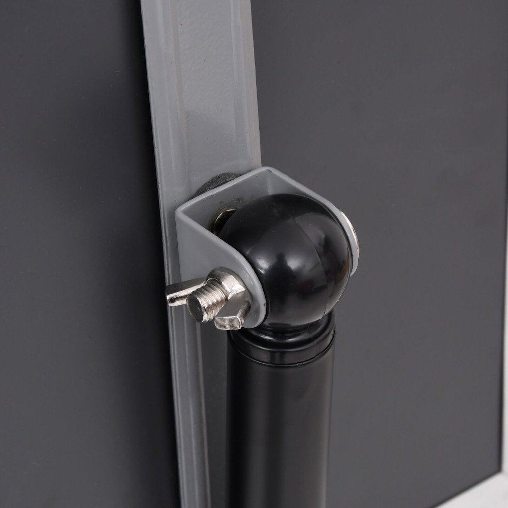 Produktbild för Affischställningar 2 pcs Svart 45 x 32,7 x 108 cm Aluminium