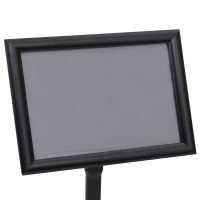 Produktbild för Affischställningar 2 pcs Svart 45 x 32,7 x 108 cm Aluminium