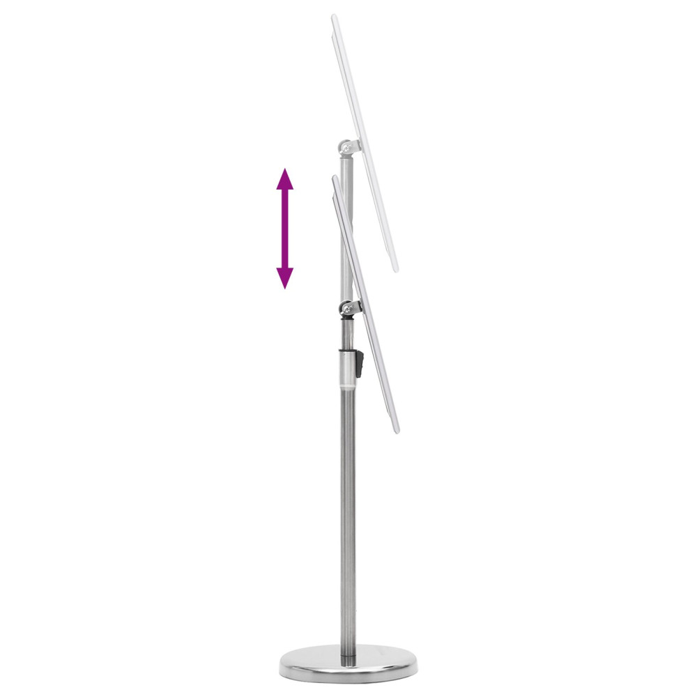 Produktbild för Affischställningar 2 pcs Silver 45 x 32,7 x 108 cm Aluminium