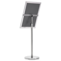 Produktbild för Affischställningar 2 pcs Silver 45 x 32,7 x 108 cm Aluminium