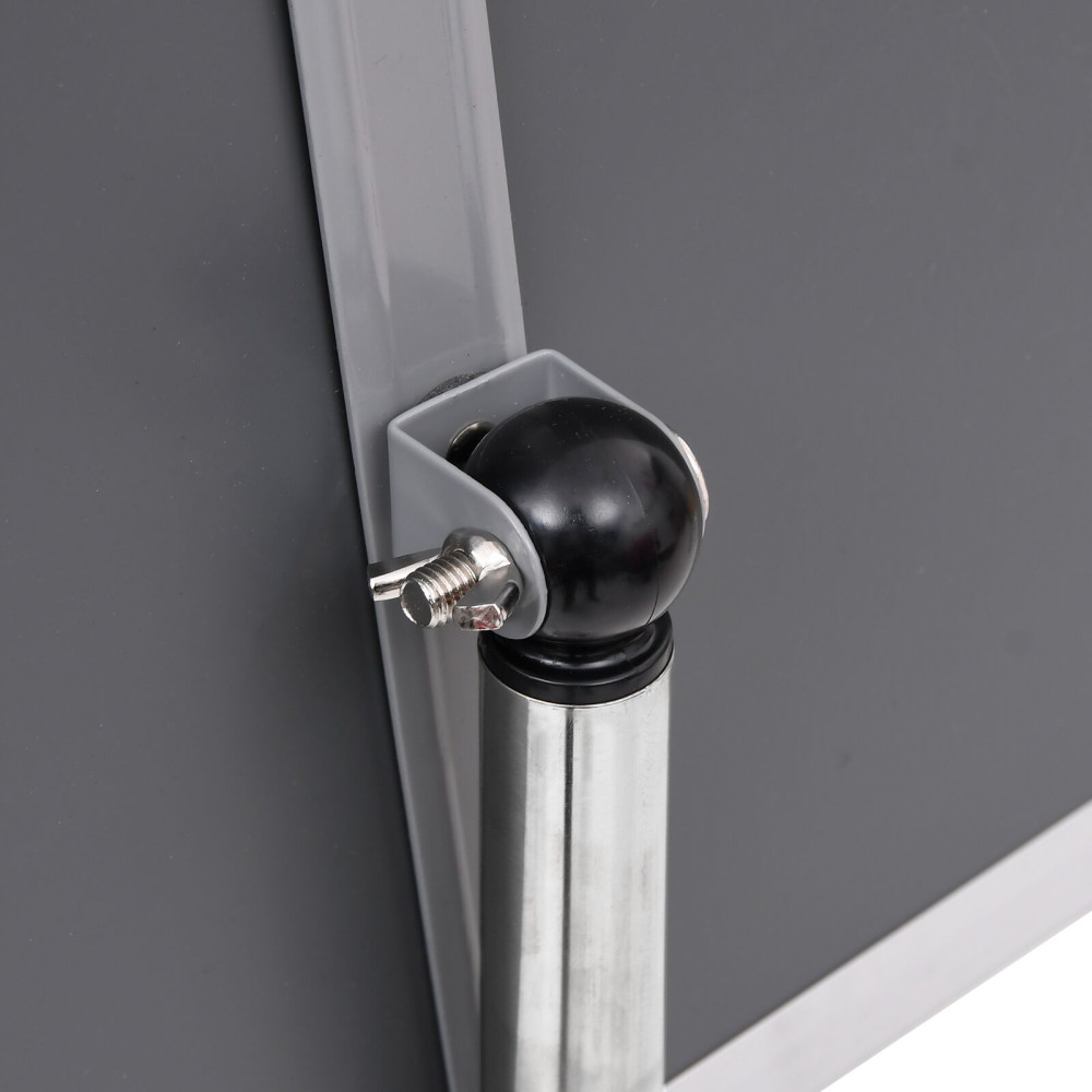 Produktbild för Affischställningar 2 pcs Silver 45 x 32,7 x 108 cm Aluminium