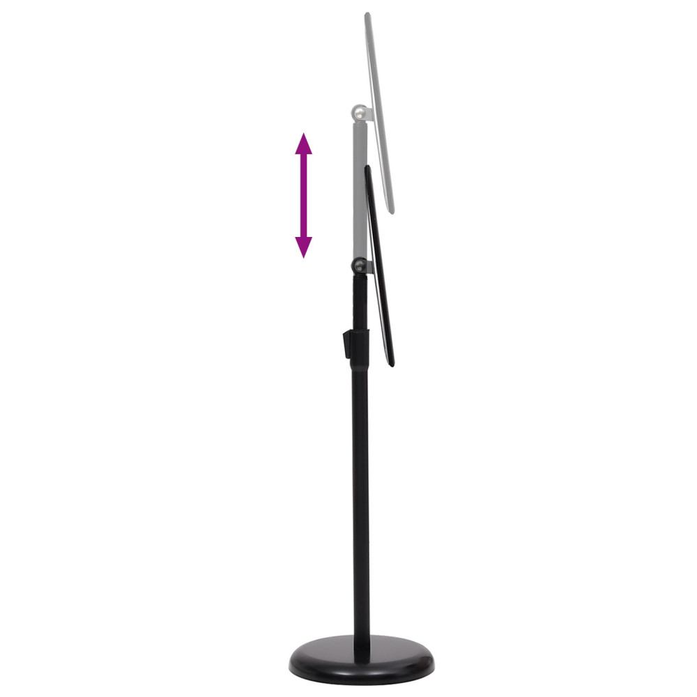 Produktbild för Affischställningar 2 pcs Svart 32.7 x 24 x 108 cm Aluminium