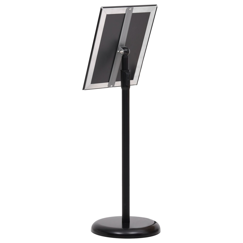 Produktbild för Affischställningar 2 pcs Svart 32.7 x 24 x 108 cm Aluminium
