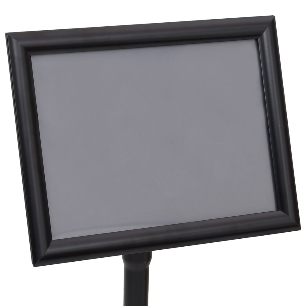 Produktbild för Affischställningar 2 pcs Svart 32.7 x 24 x 108 cm Aluminium