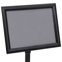 Produktbild för Affischställningar 2 pcs Svart 32.7 x 24 x 108 cm Aluminium
