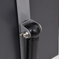 Produktbild för Affischställningar 2 pcs Svart 32.7 x 24 x 108 cm Aluminium