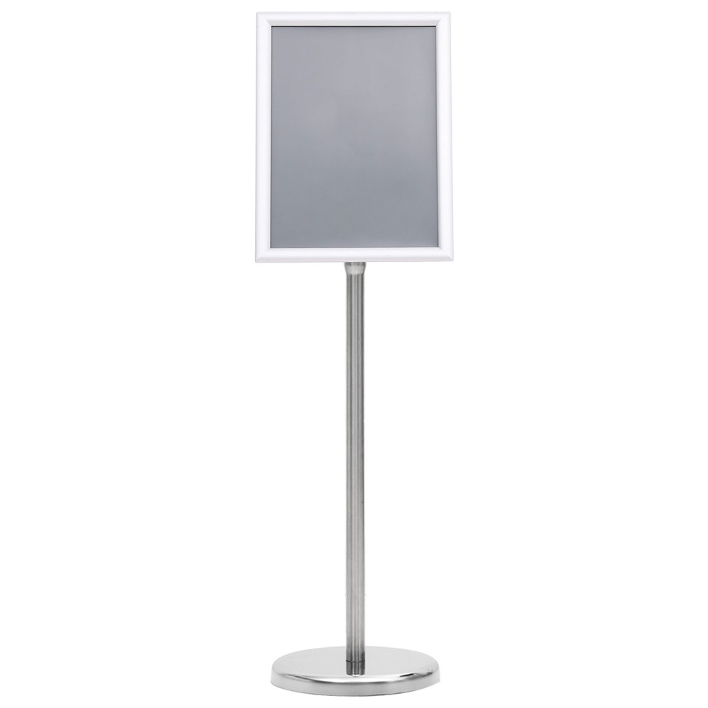 Produktbild för Affischställningar 2 pcs Silver 32.7 x 24 x 108 cm Aluminium