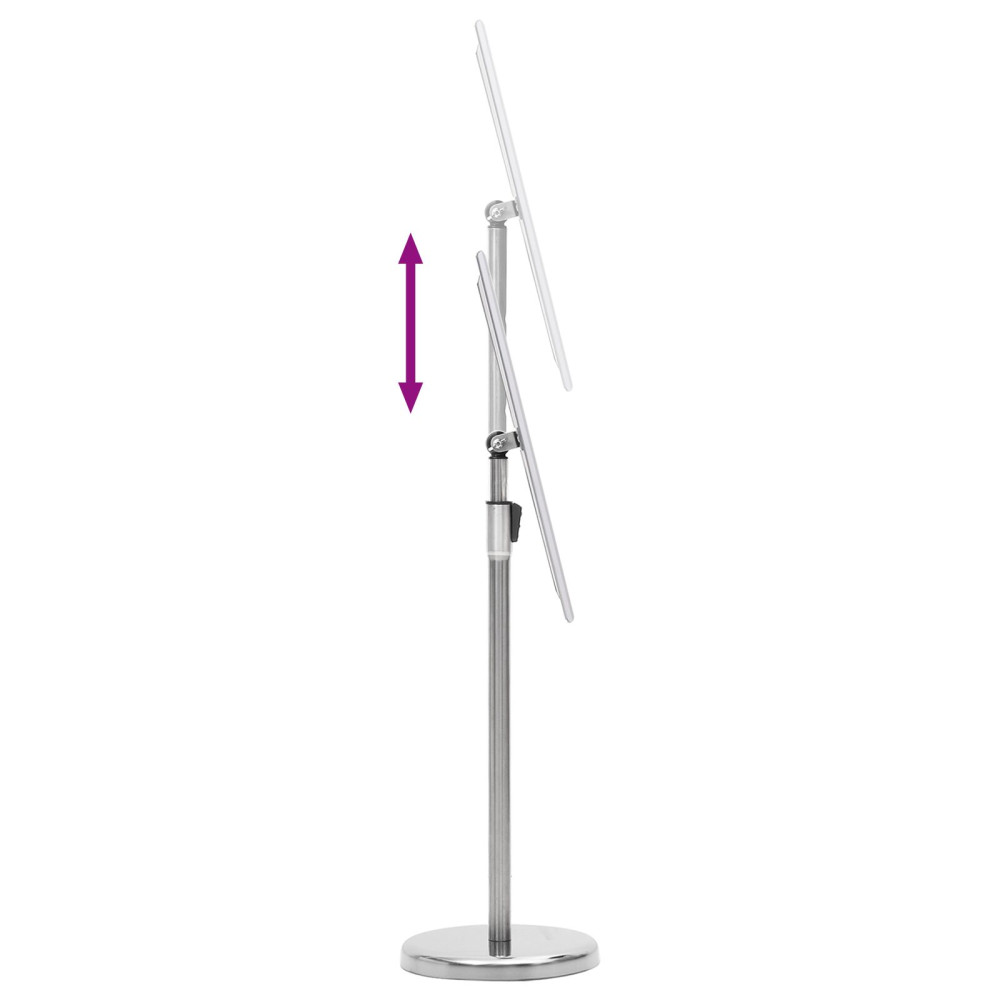 Produktbild för Affischställningar 2 pcs Silver 32.7 x 24 x 108 cm Aluminium