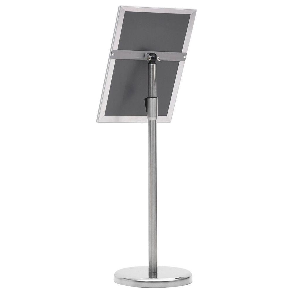 Produktbild för Affischställningar 2 pcs Silver 32.7 x 24 x 108 cm Aluminium