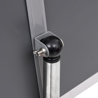 Produktbild för Affischställningar 2 pcs Silver 32.7 x 24 x 108 cm Aluminium