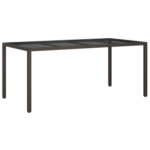 vidaXL Trädgårdsbord Brun 190 x 90 x 75 cm konstrotting