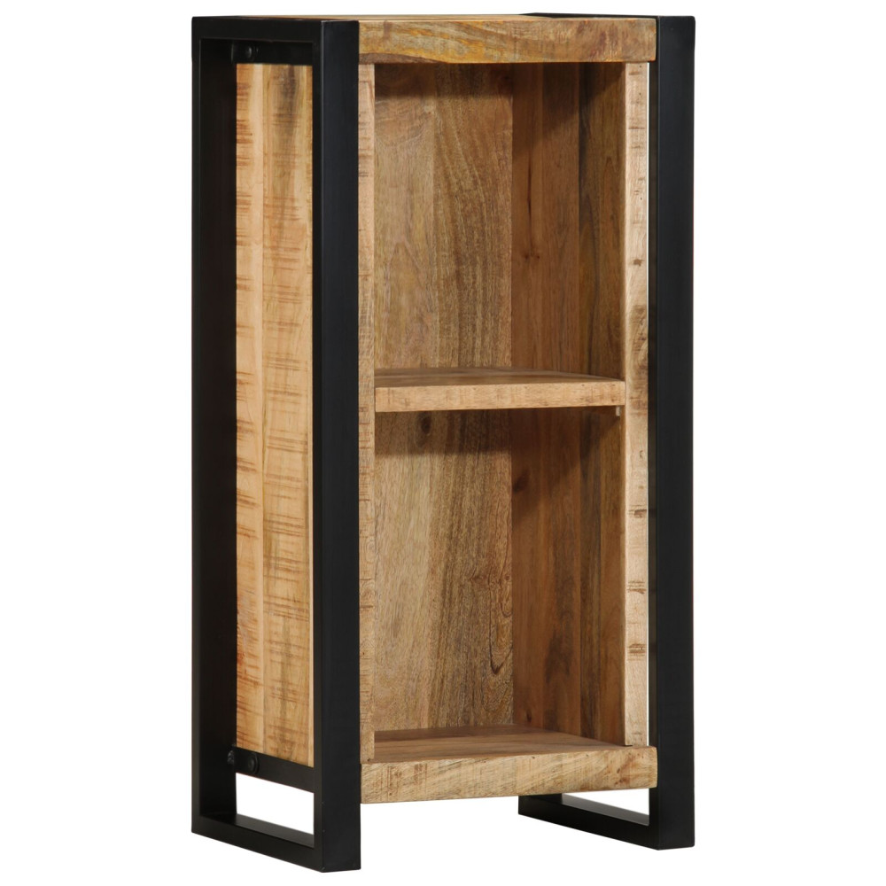 Produktbild för Nattduksbord med hylla Brun 40 x 30 x 80 cm Massivt Mangoträ