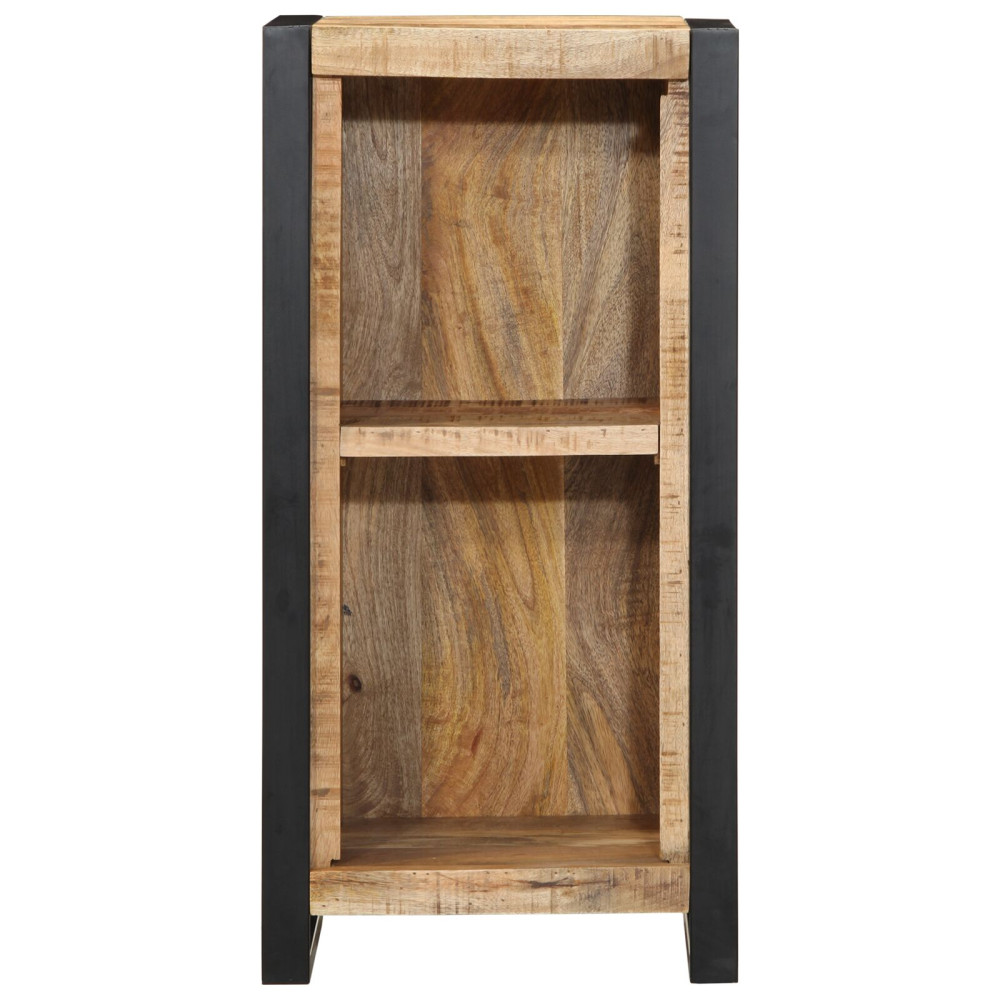 Produktbild för Nattduksbord med hylla Brun 40 x 30 x 80 cm Massivt Mangoträ