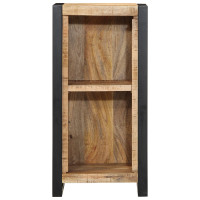 Produktbild för Nattduksbord med hylla Brun 40 x 30 x 80 cm Massivt Mangoträ