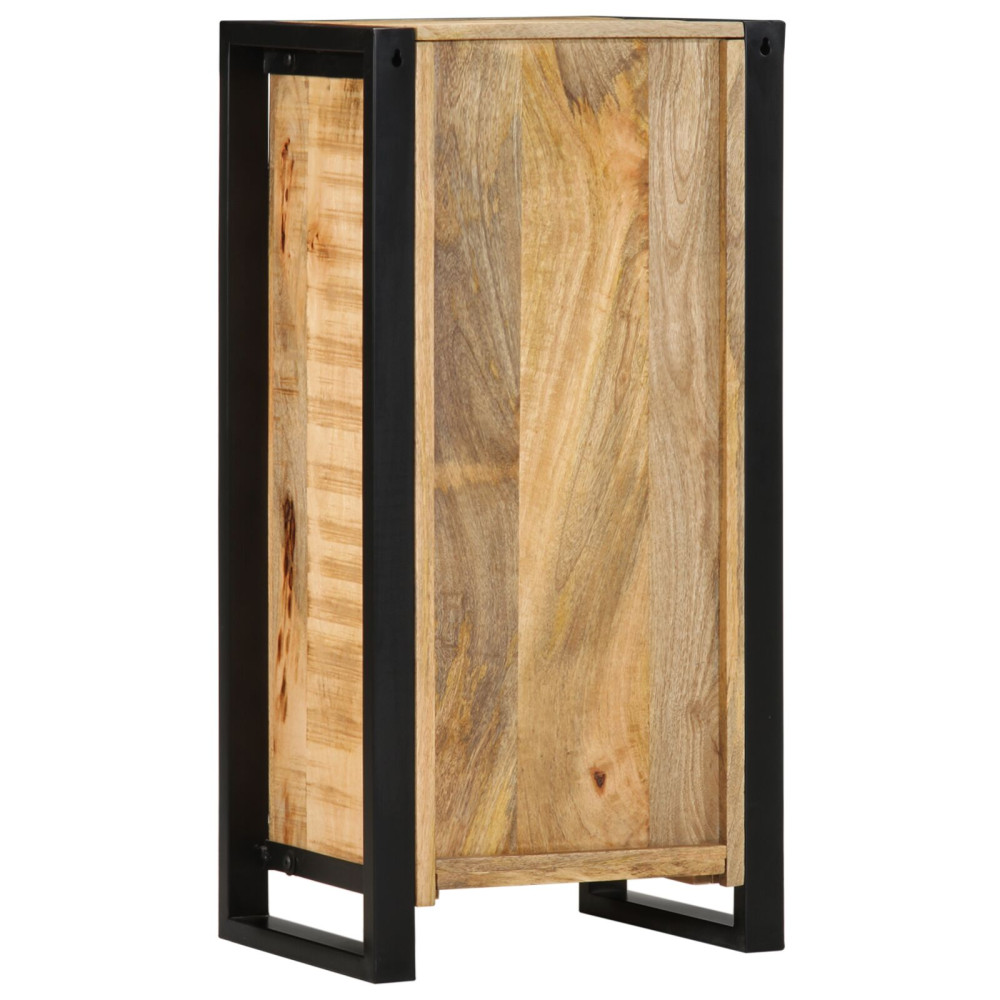 Produktbild för Nattduksbord med hylla Brun 40 x 30 x 80 cm Massivt Mangoträ