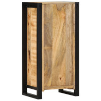 Produktbild för Nattduksbord med hylla Brun 40 x 30 x 80 cm Massivt Mangoträ