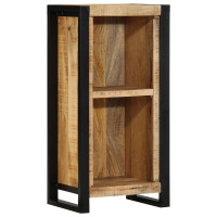 Produktbild för Nattduksbord med hylla Brun 40 x 30 x 80 cm Massivt Mangoträ