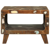 Produktbild för Kaffeebord Flerfärgsdesign 50 x 50 x 35 cm Solid återvunnen trä