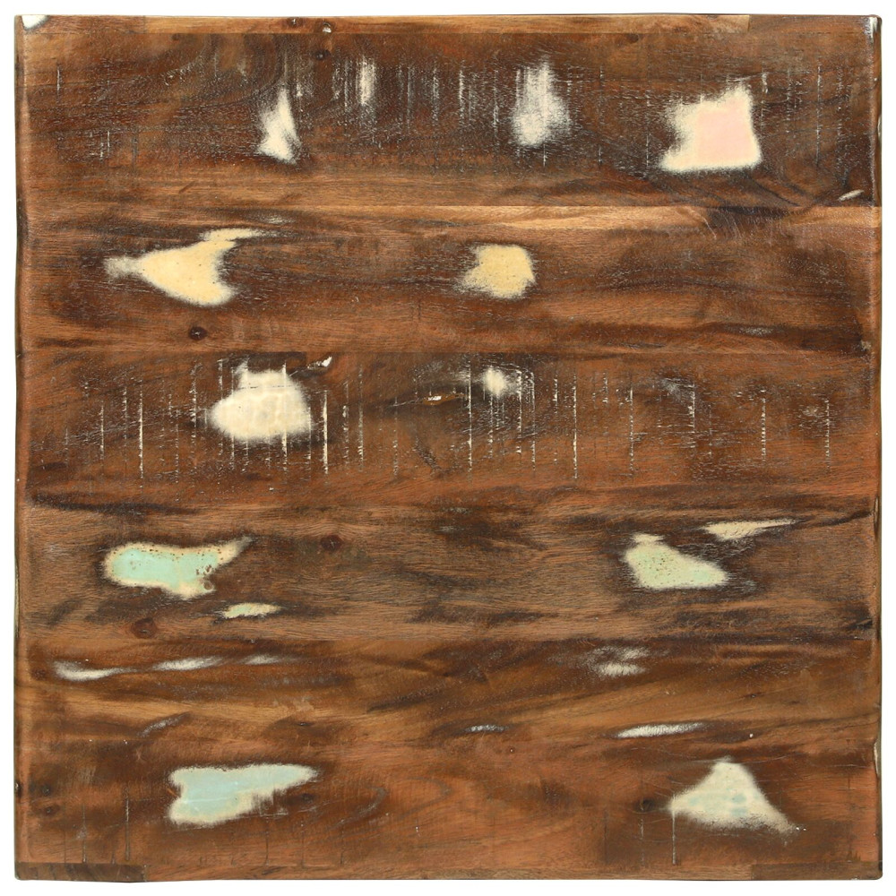 Produktbild för Kaffeebord Flerfärgsdesign 50 x 50 x 35 cm Solid återvunnen trä