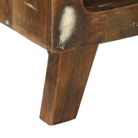 Produktbild för Kaffeebord Flerfärgsdesign 50 x 50 x 35 cm Solid återvunnen trä