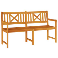 Produktbild för Utomhusbänk Naturlig 150 x 56 x 90 cm Massivt Akaciaträ
