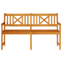 Produktbild för Utomhusbänk Naturlig 150 x 56 x 90 cm Massivt Akaciaträ