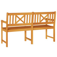 Produktbild för Utomhusbänk Naturlig 150 x 56 x 90 cm Massivt Akaciaträ