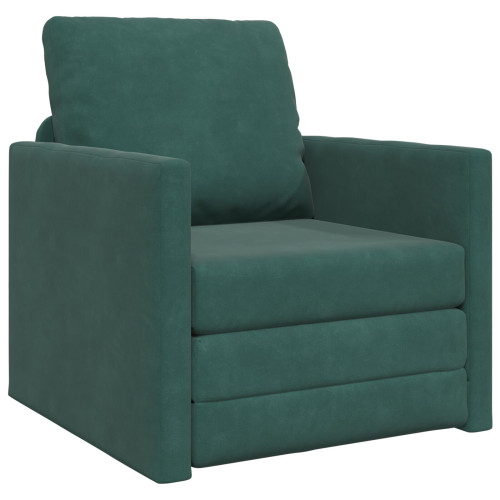 vidaXL Soffsäng Mörkgrön 74 x 77 x 81 cm Sammet