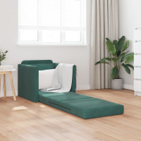 Produktbild för Soffsäng Mörkgrön 74 x 77 x 81 cm Sammet